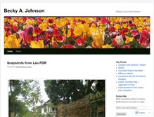 Tablet Screenshot of beckyajohnson.net